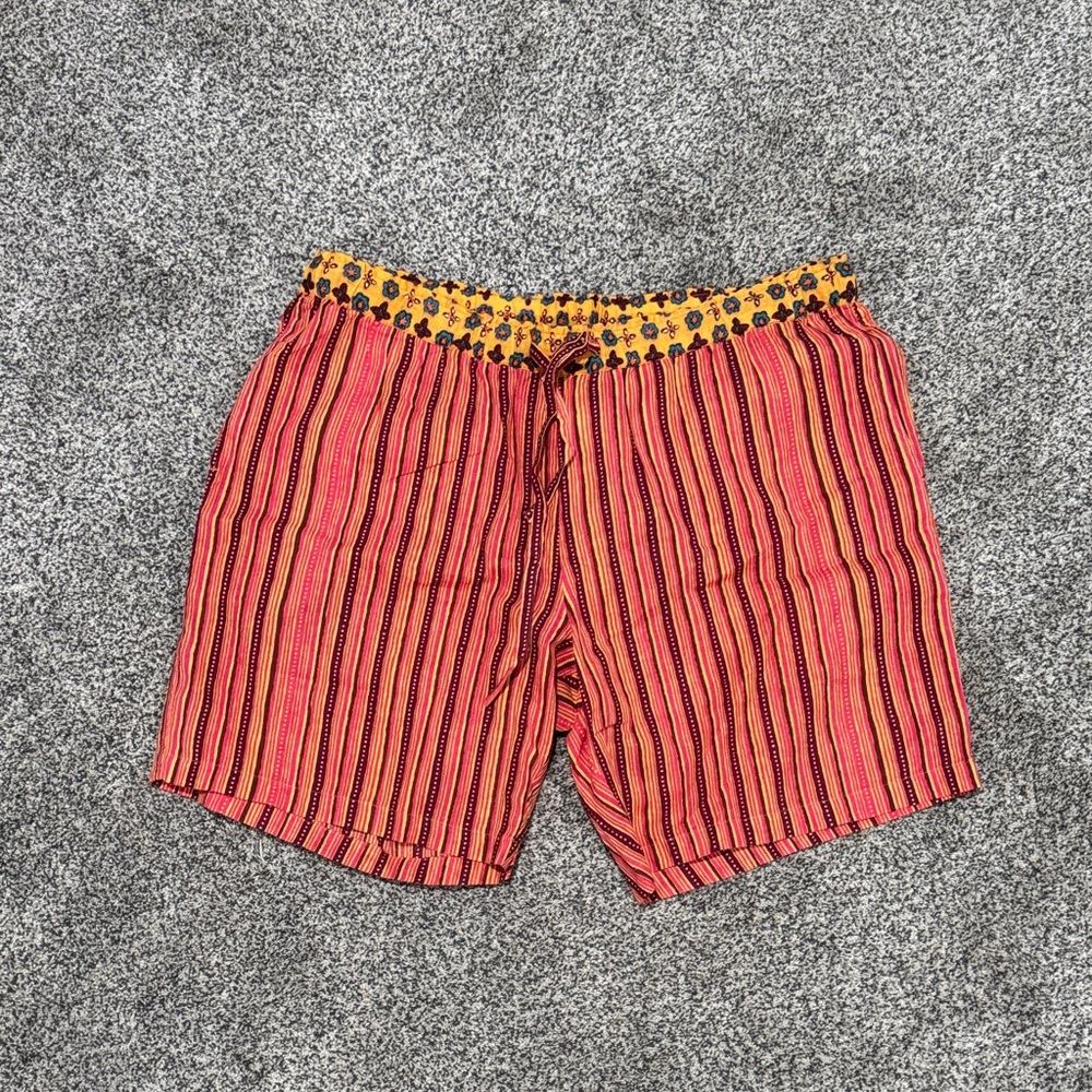 Sundance Striped Casual Drawstring Shorts